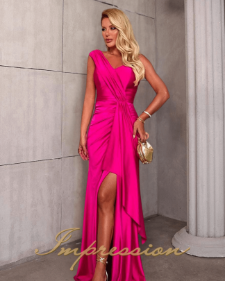 Vestido de Festa Longo Pink