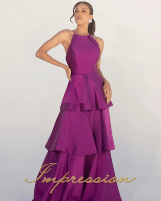 Vestido de Festa Longo Fucsia