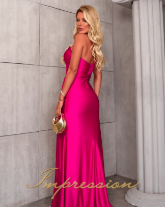 Vestido de Festa Longo Pink