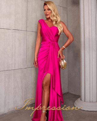 Vestido de Festa Longo Pink