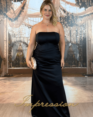 Vestido de Festa Longo Plus Size Preto